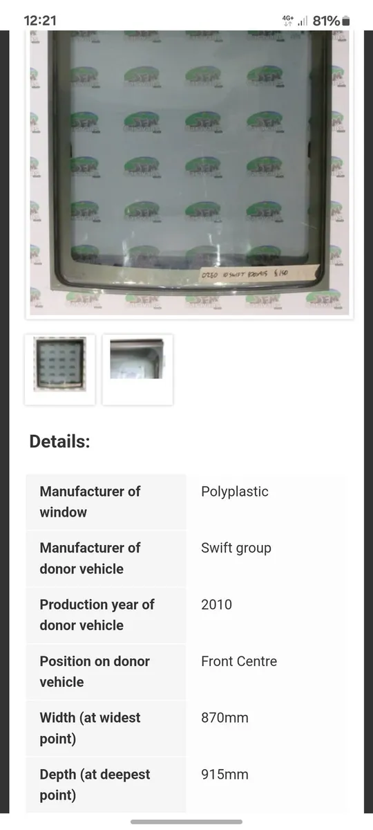 870 x 915 swift centre window