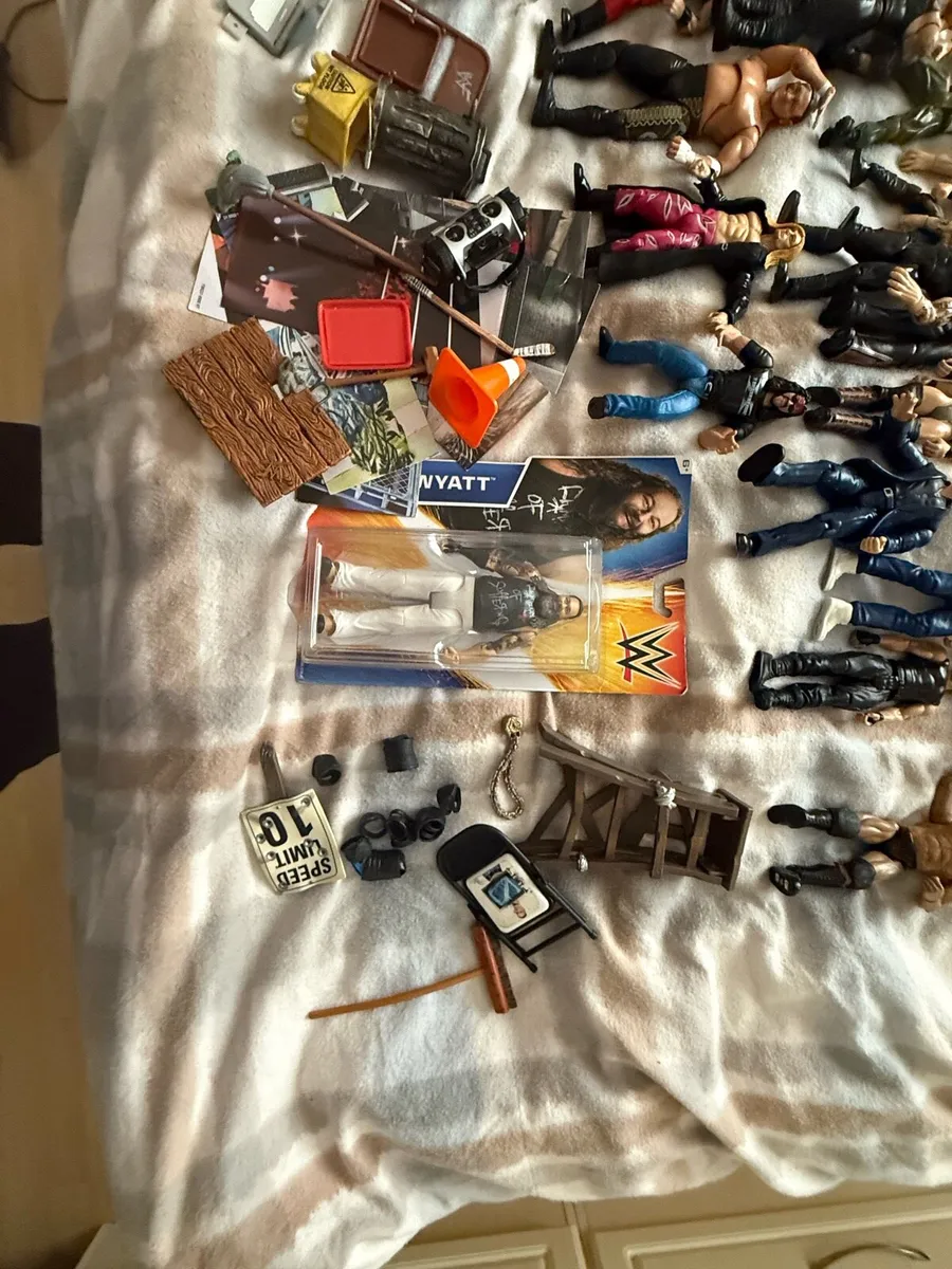 Wwe 50 wrestlers wrestling accessories job lot - Image 2