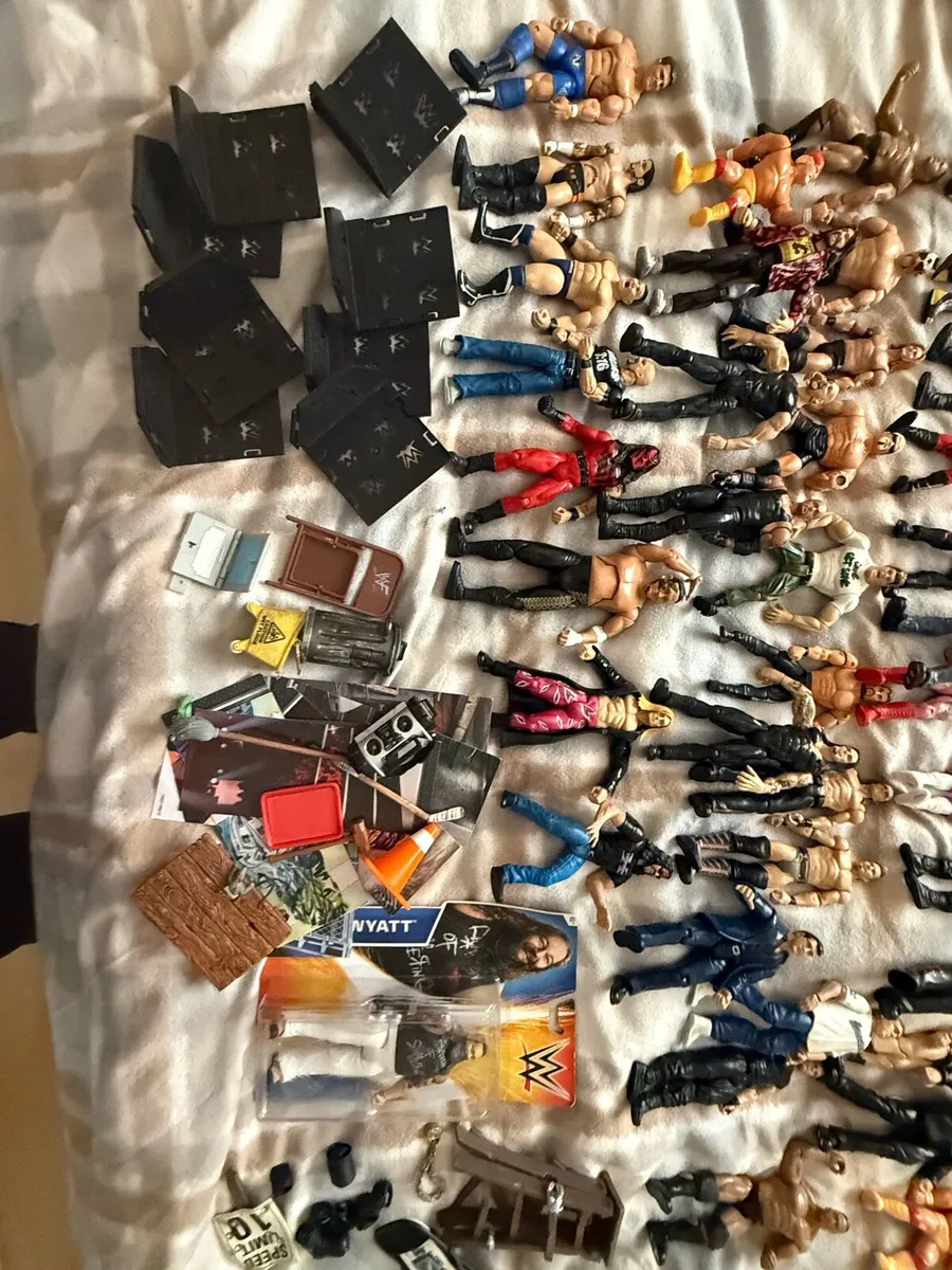 Wwe 50 wrestlers wrestling accessories job lot - Image 3