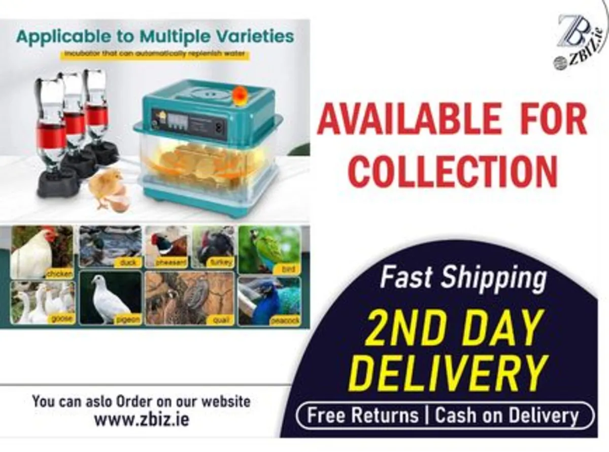20 Egg Incubator Automat for Chicken, Duck, Quail - Image 1