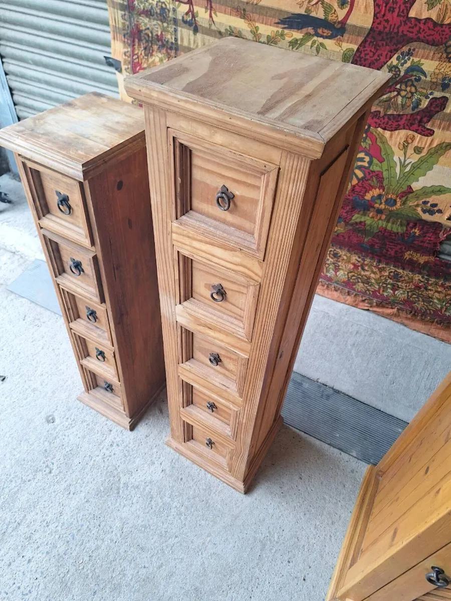 Rustic Solid Wood Drawer Units (DELIVERY) - Image 2