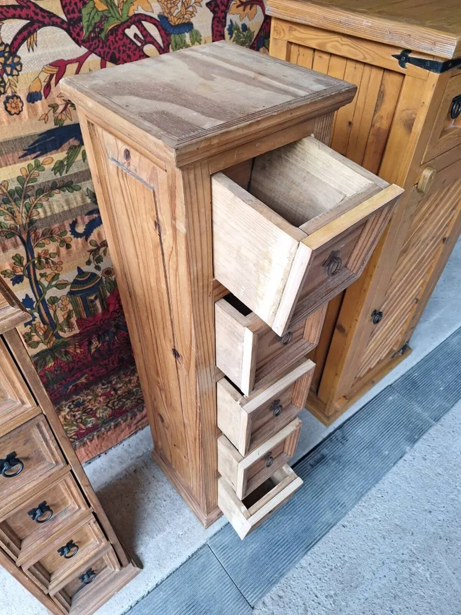 Rustic Solid Wood Drawer Units (DELIVERY) - Image 3