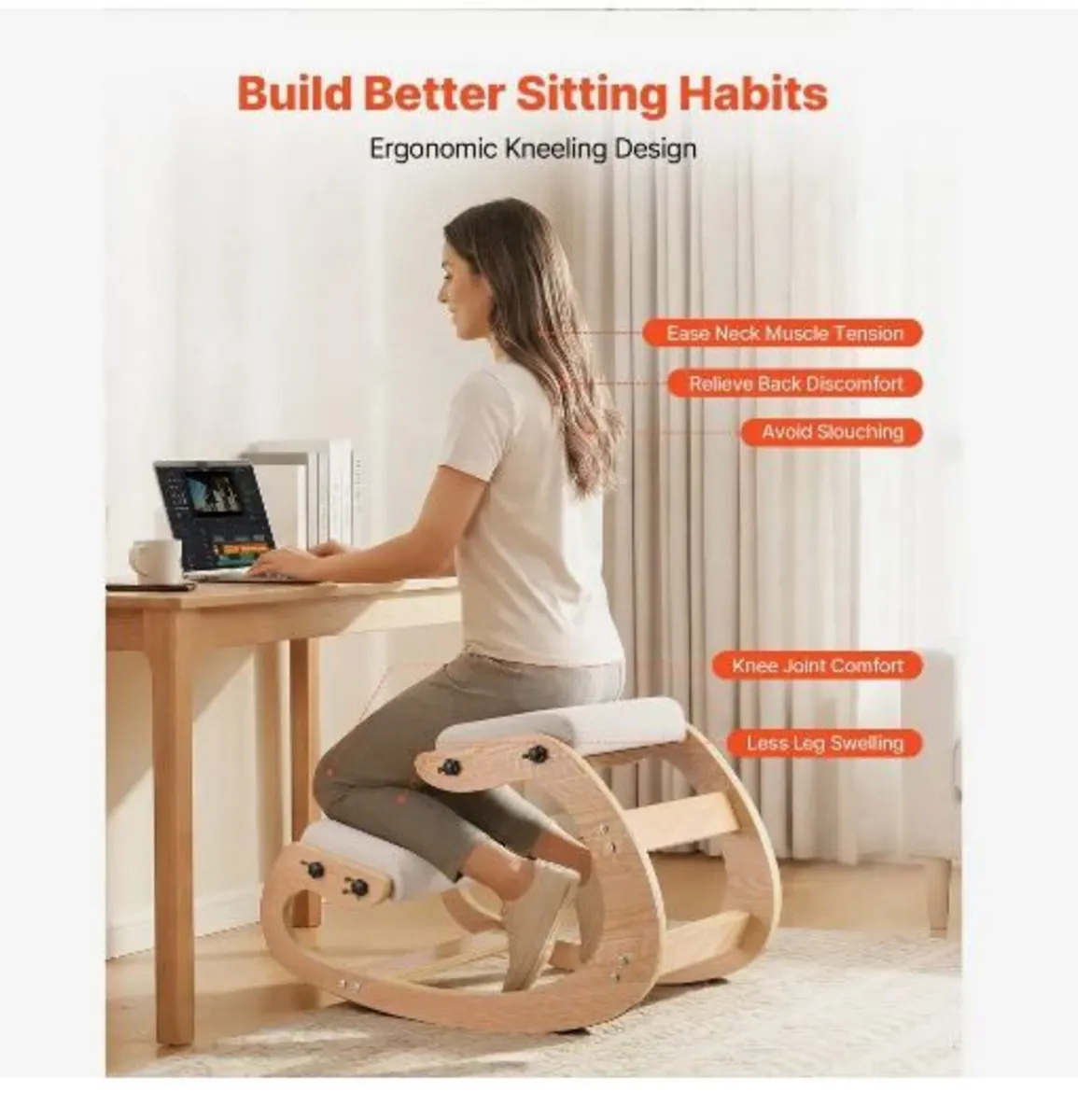 Ergonomic Kneeling Chair - Image 2