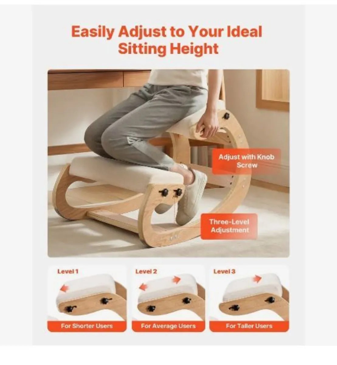 Ergonomic Kneeling Chair - Image 4