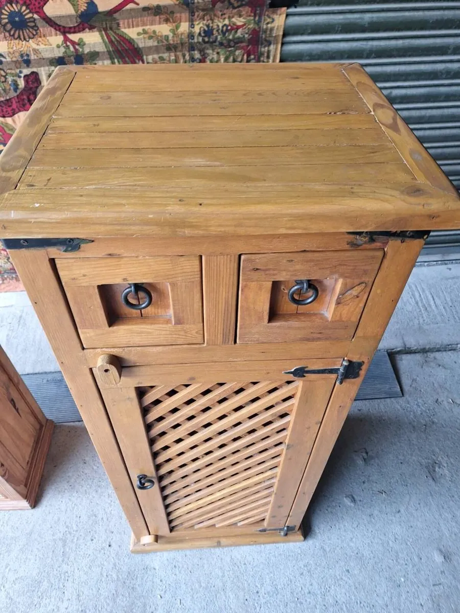 Rustic Mexican Pine Storage Cabinet (DELIVERY) - Image 3