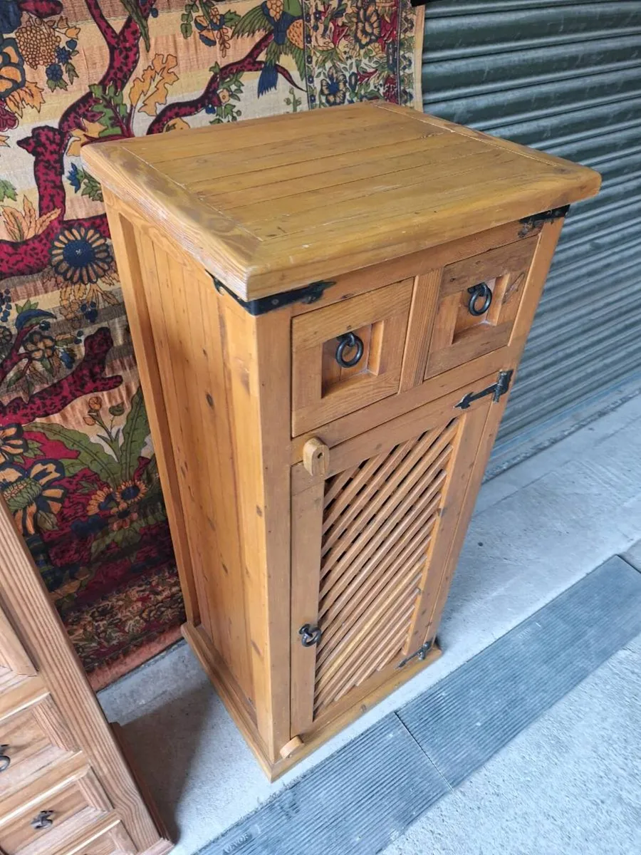 Rustic Mexican Pine Storage Cabinet (DELIVERY) - Image 4