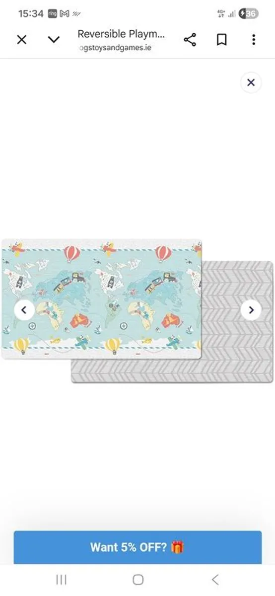 Reversible Playmat Large 218x132cm - Image 4