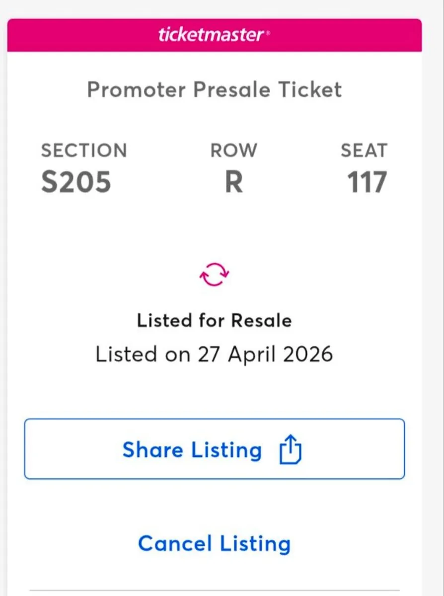 Michael Bublé Ticket – Thomond Park, 28th June - Image 2
