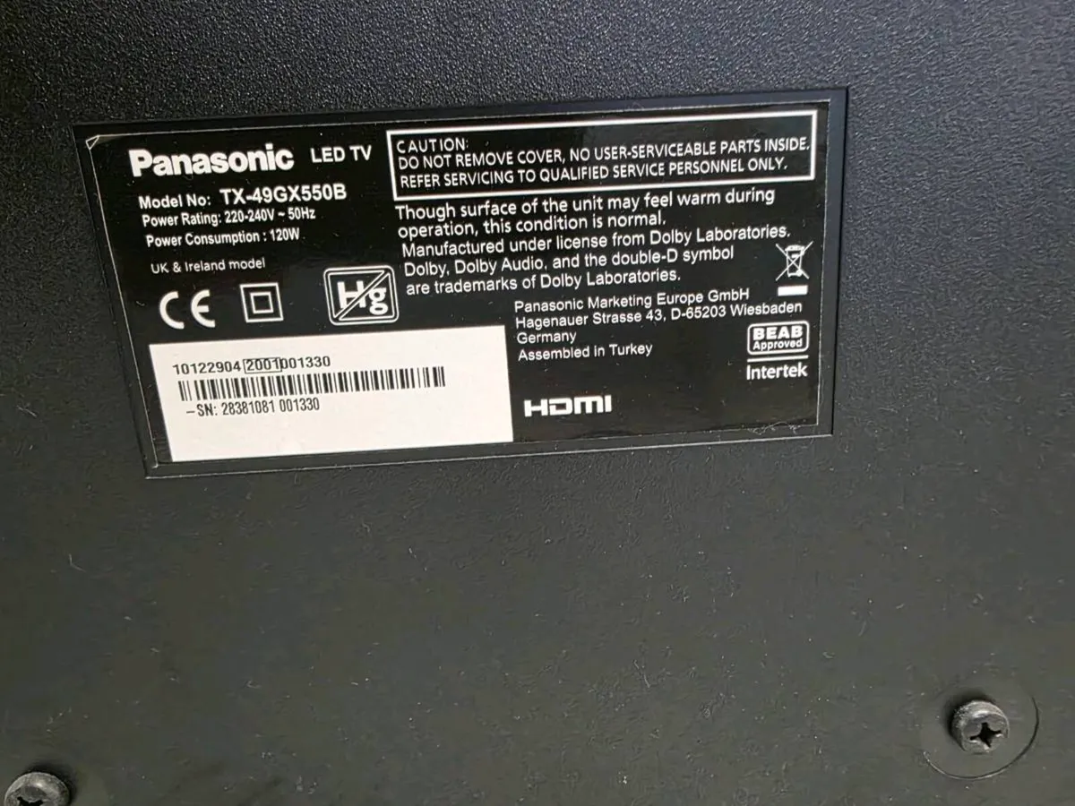 Panasonic 49" LED TV - Image 2