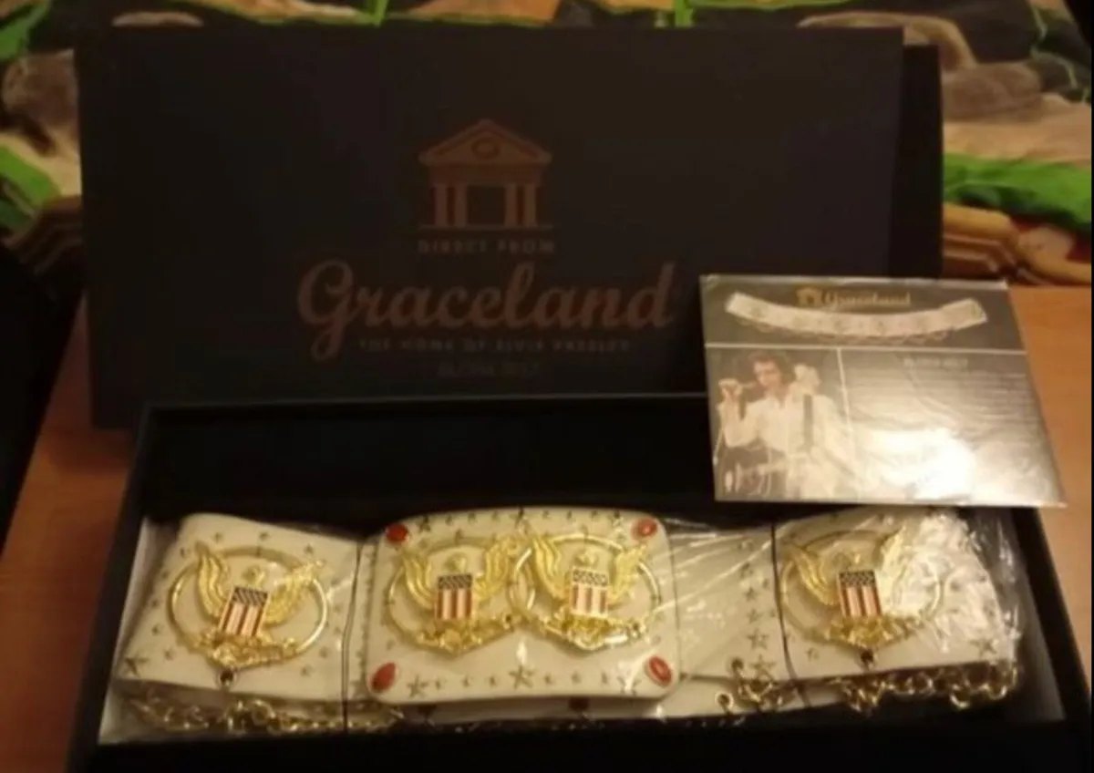 Elvis Presley aloha from Hawaii belt exc Graceland - Image 1