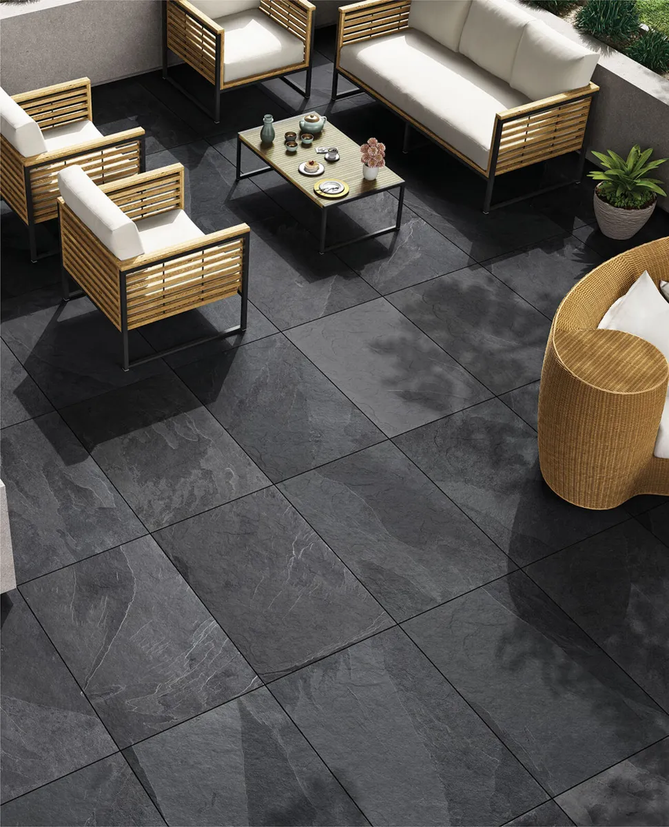 Brazilian Black porcelain paving 600x900 - Image 2