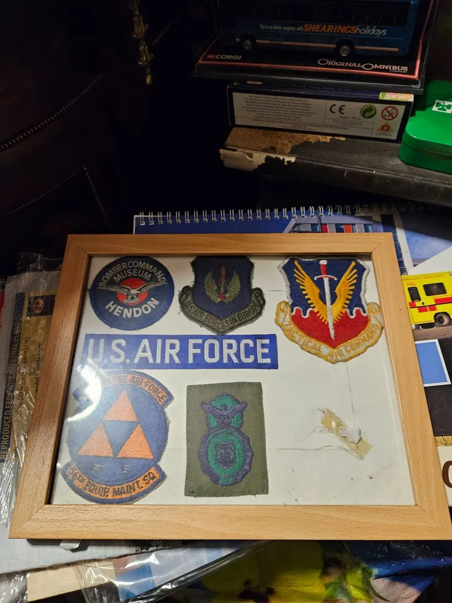 Framed Army Military Badges - Image 1