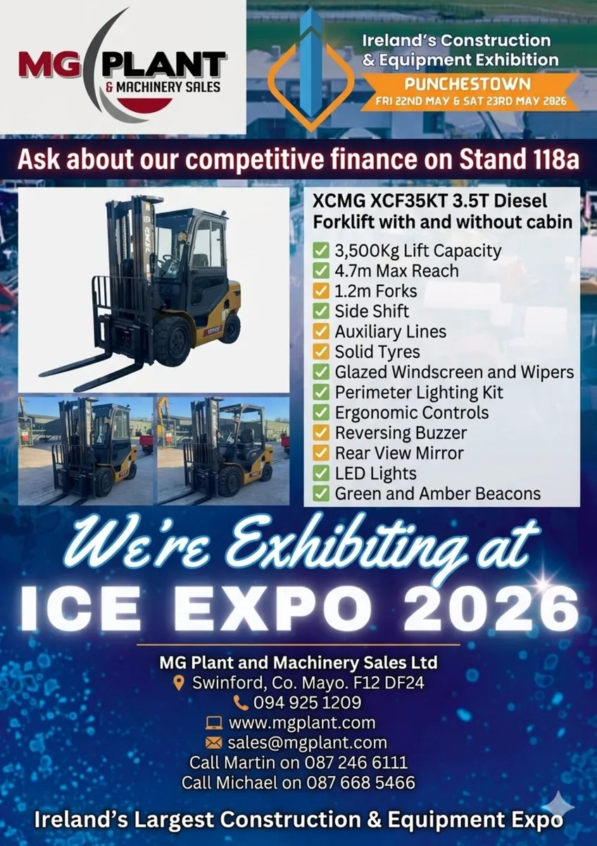 CHECK OUT THE XCMG XCF35KT 3.5T Forklift AT ICEXPO - Image 1