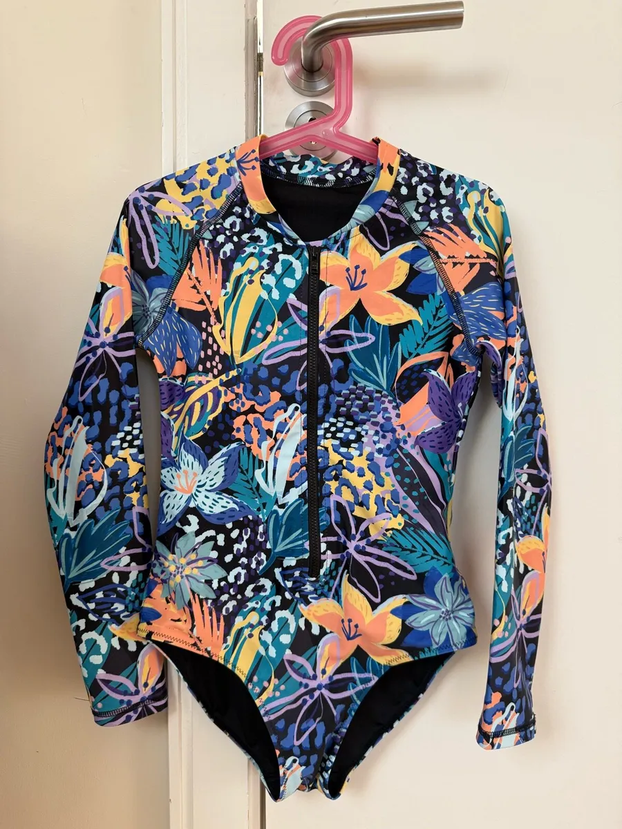 Next Girls long sleeve Sunsafe Swim suit - Image 1