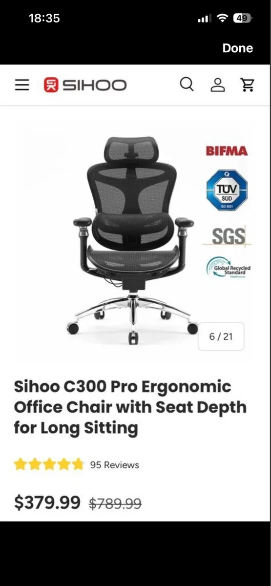 Ergonomic office chair - Image 1