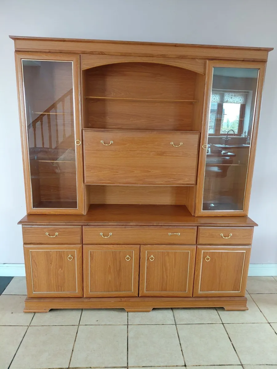 Cabinet and Dining Table with 6 Chairs - Image 2