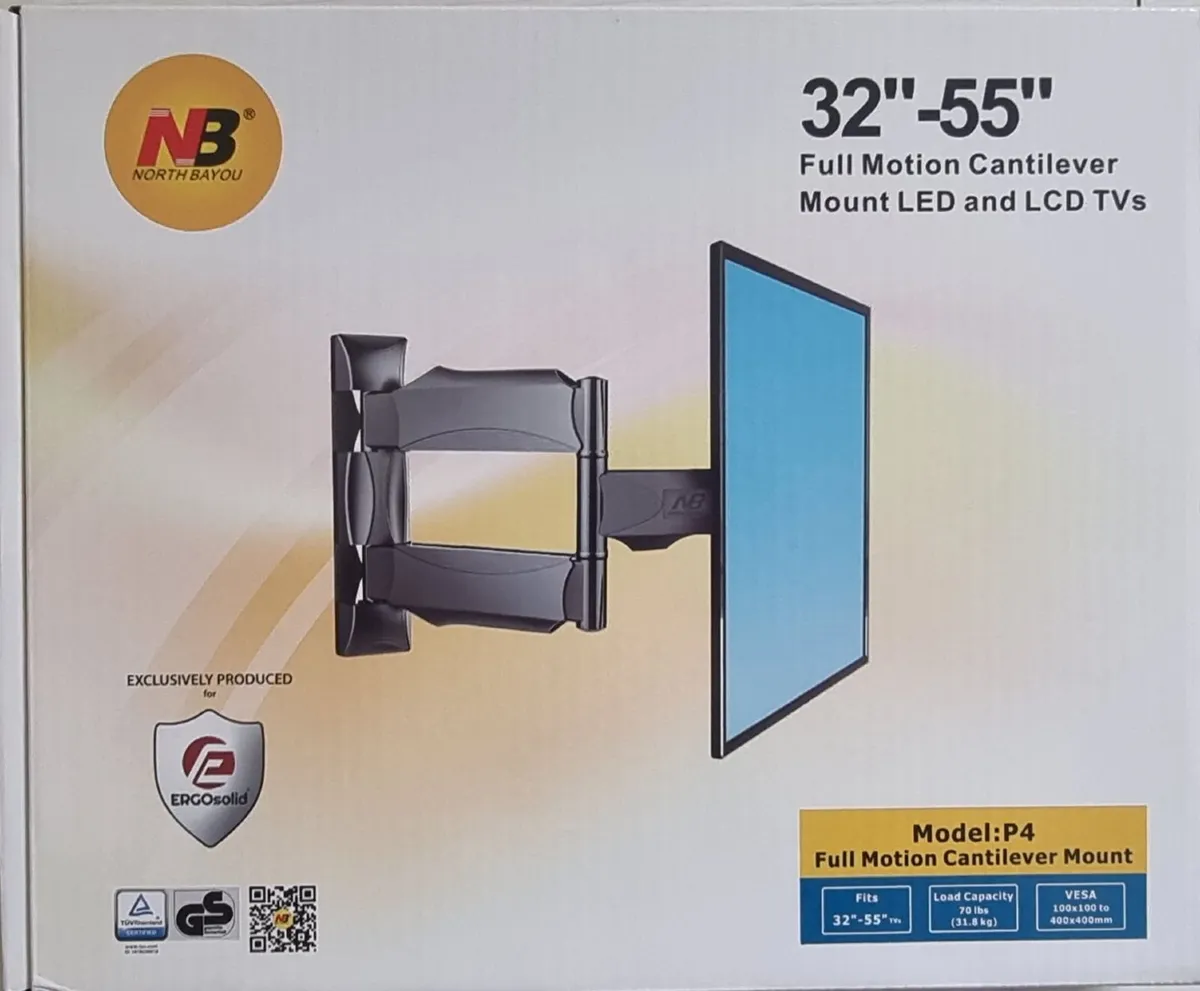 TV Wall Mount Bracket Tilt Swivel 32" - 55" TV - Image 1