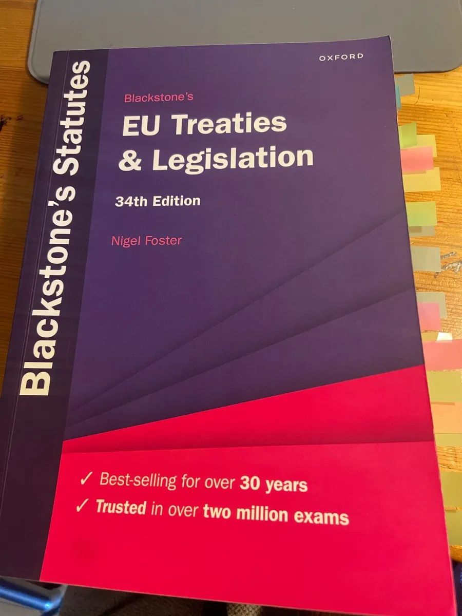 Blackstone’s Statues EU Treaties and Legislation - Image 1