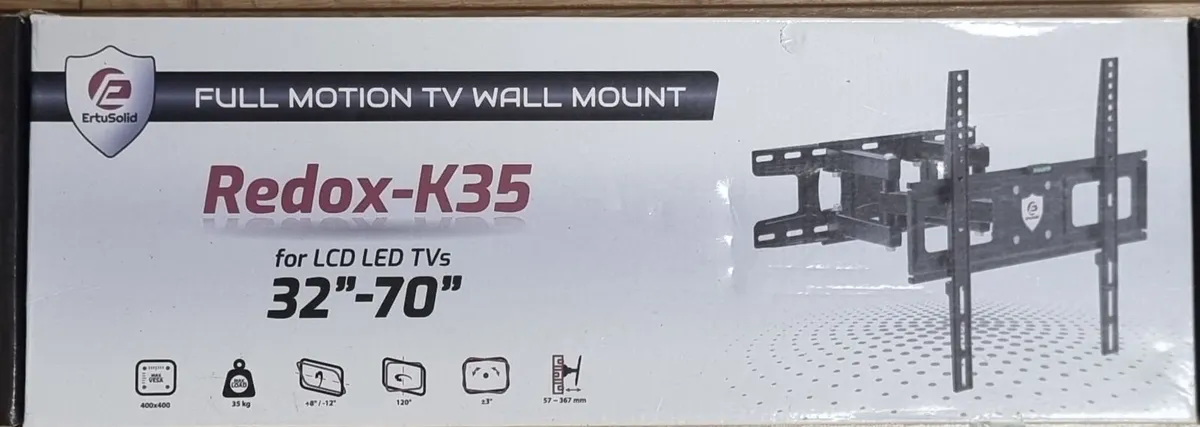 Tv Wall Mount Bracket Tilt Swivel 32"-70" - Image 1