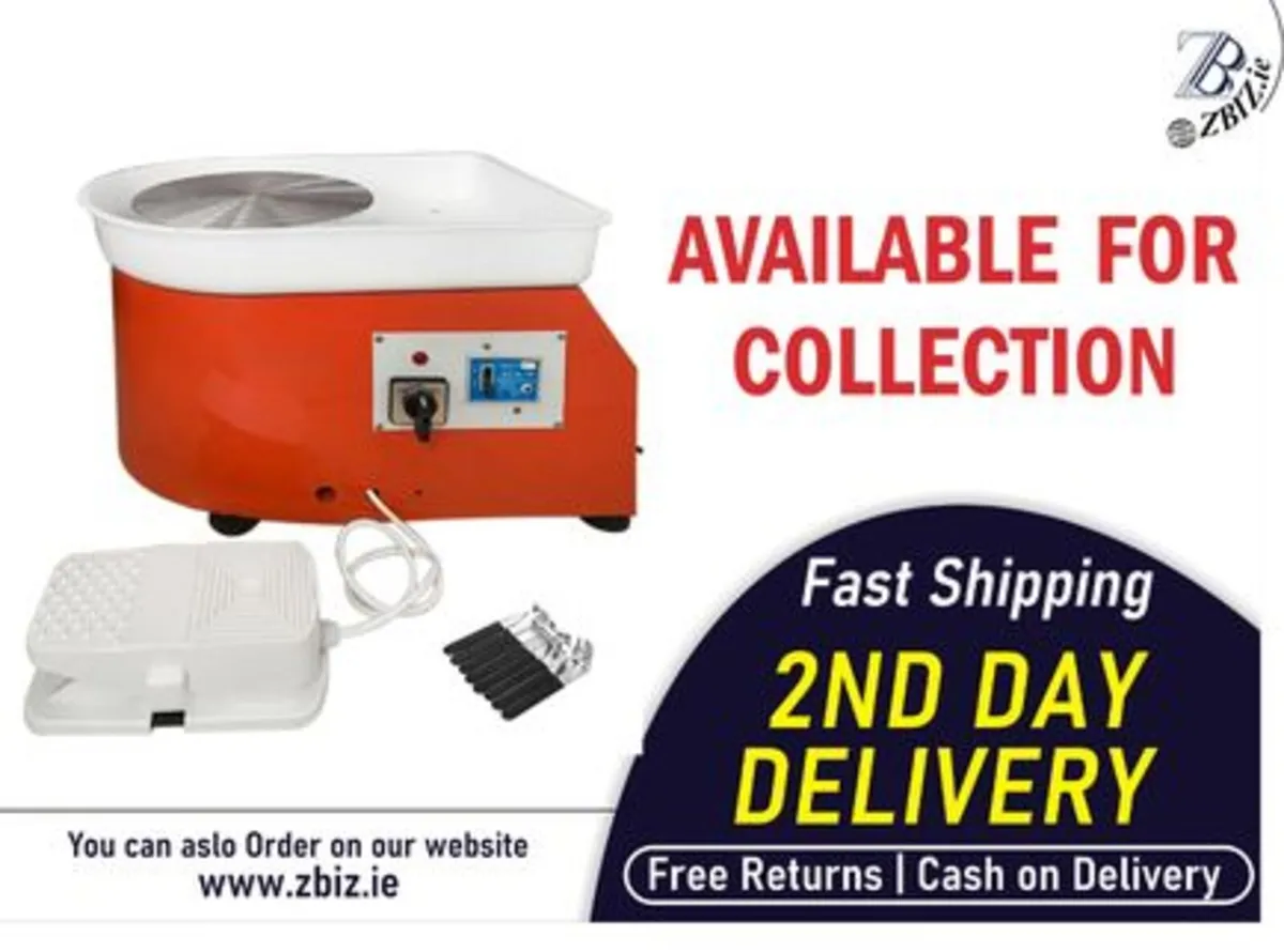 Electric Pottery Wheel Ceramic Machine 25cm - Image 1