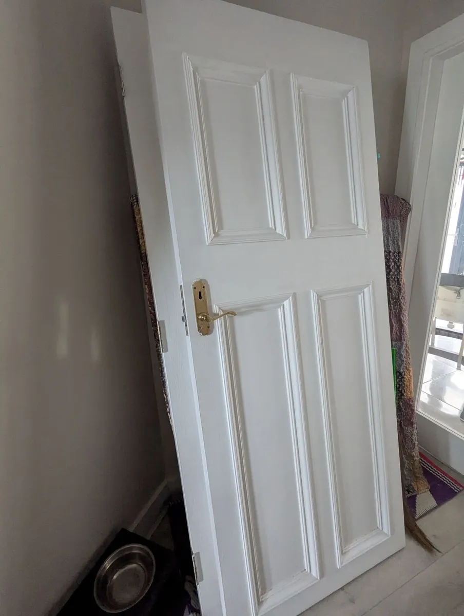 2 Doors for indoor use with gold hardware - Image 3
