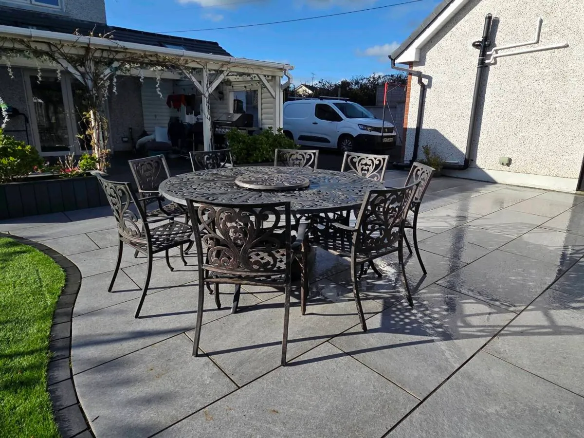 8 seater cast iron patio set - Image 2