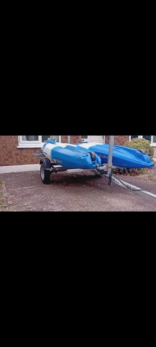 Kayaks and trailer - Image 1