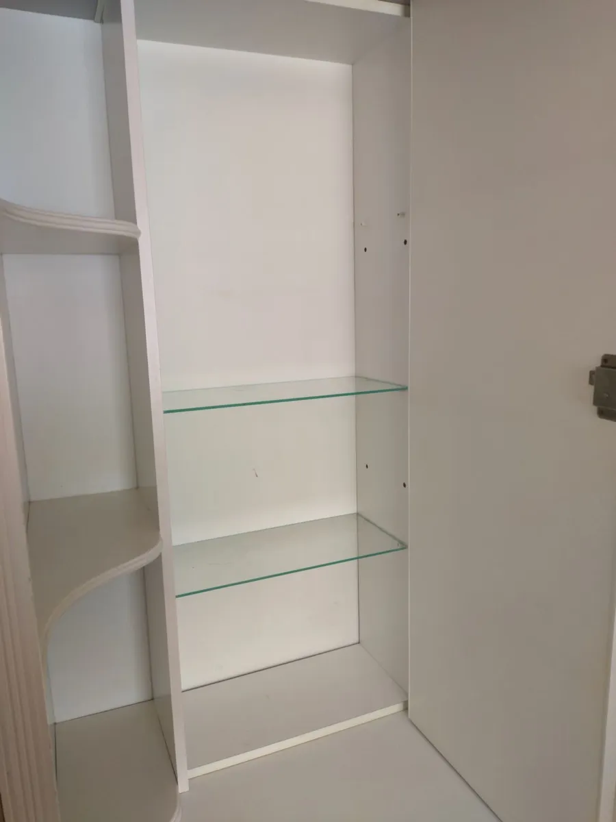 Vanity with 4 Drawers, Mirror & Hidden Compartment - Image 4