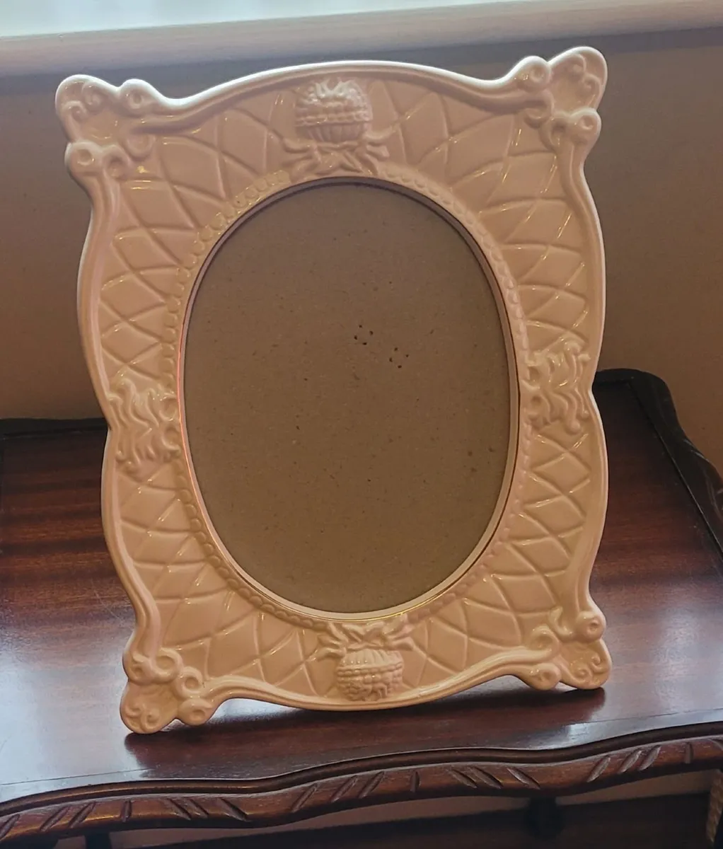 Large Vintage Porcelain Picture Frame - Image 1