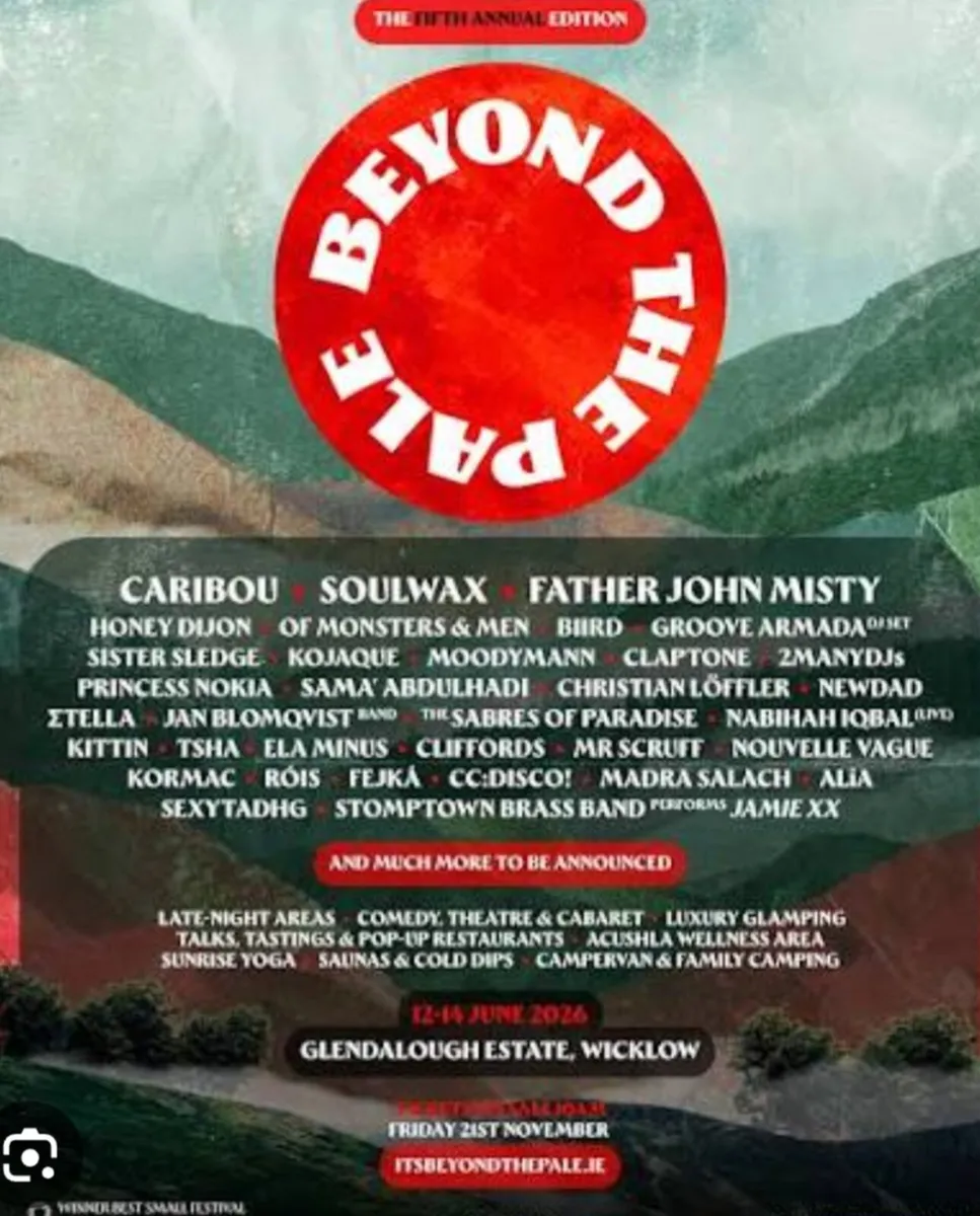 Beyond the Pale Campervan/Caravan Ticket