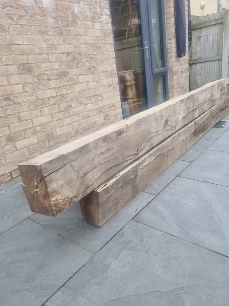 5 Large Oak Beams - Image 2