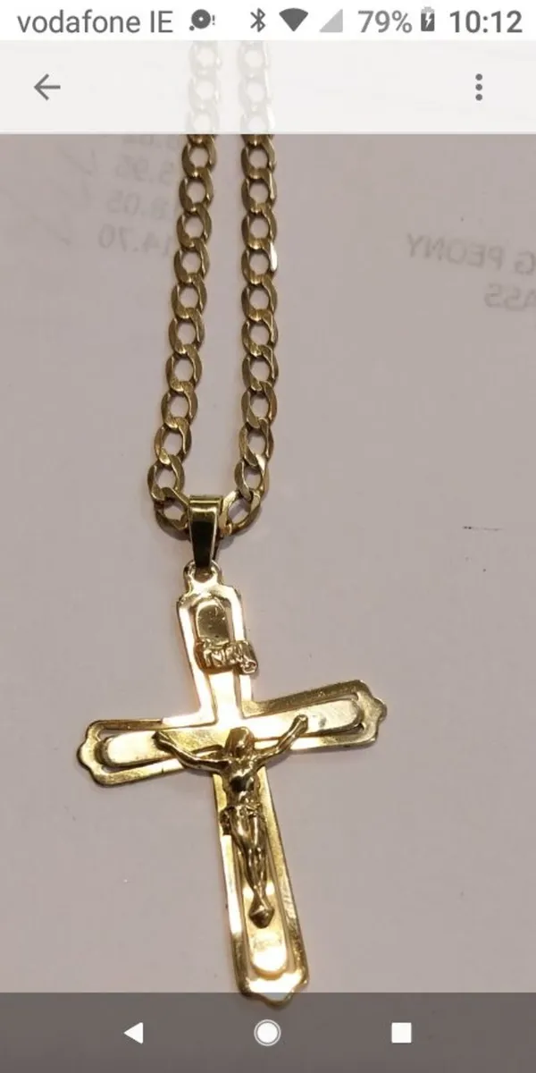 Gold Chain & Cross - Image 2