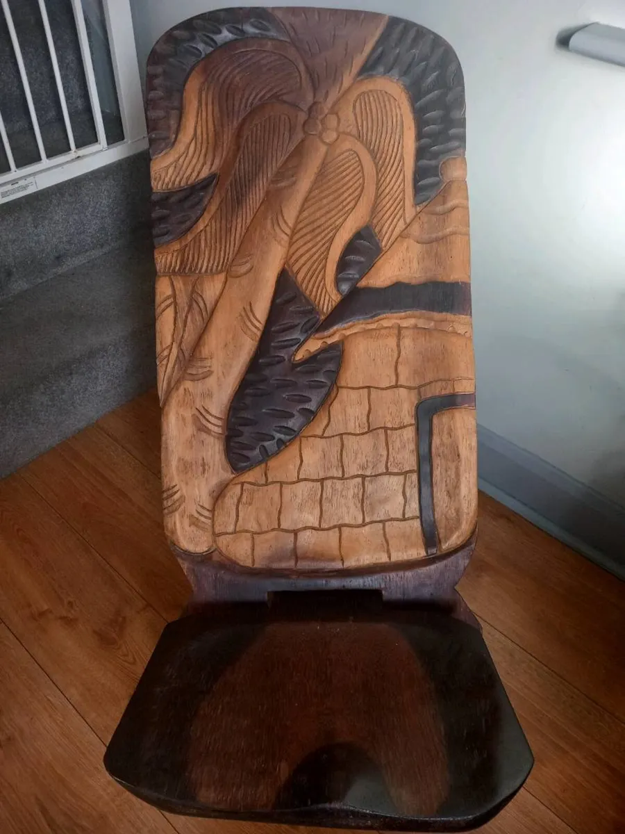 Antique African chair - Image 3