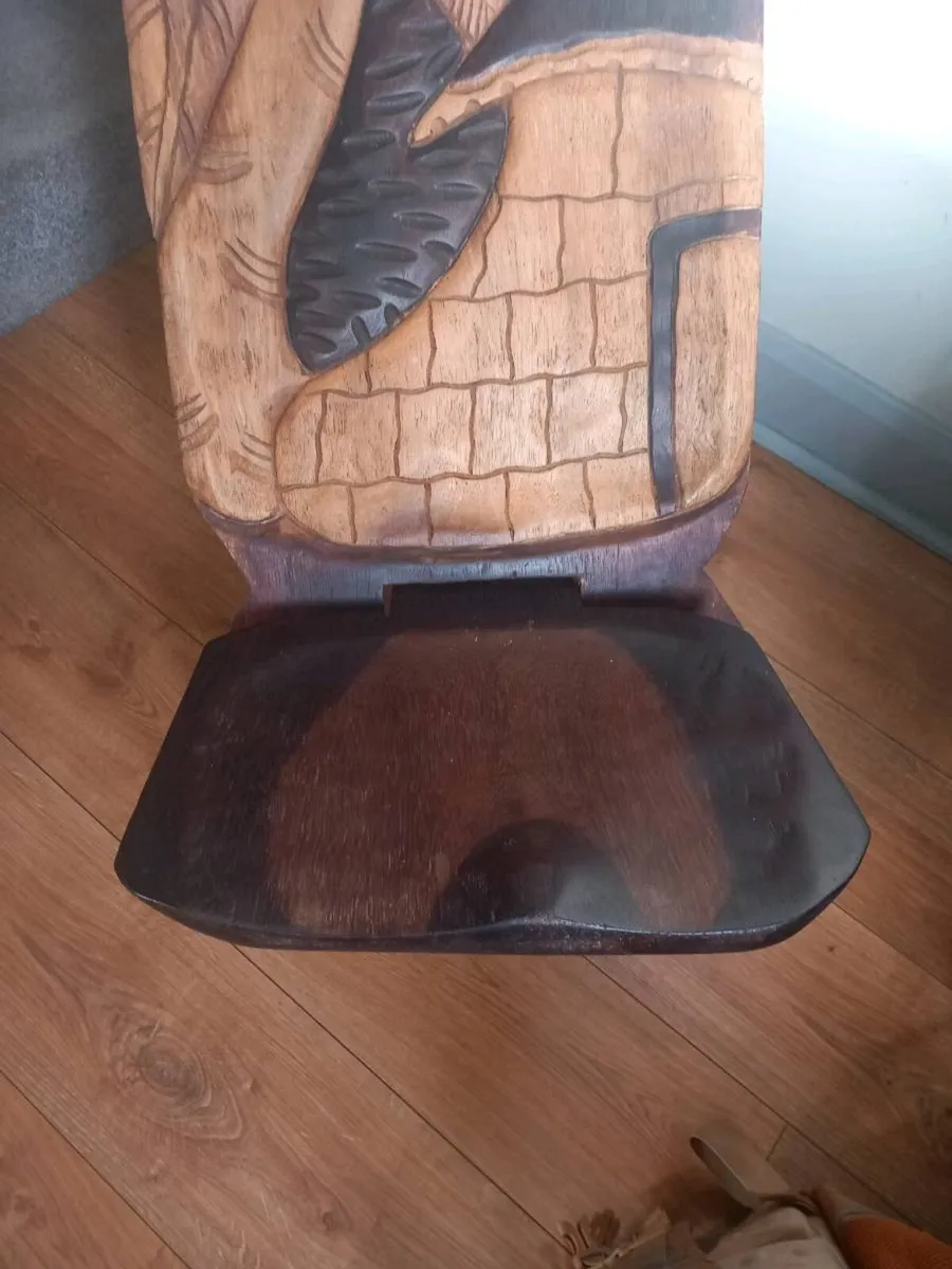 Antique African chair - Image 4