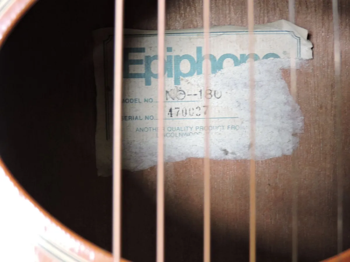 1978 epiphone Nova 180 acoustic guitar made in jap - Image 4