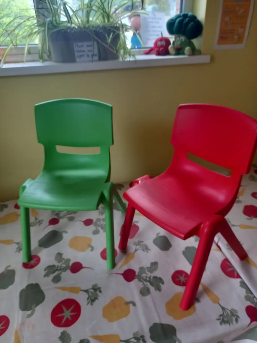 Childrens plastic chairs ideal for school or presc - Image 1