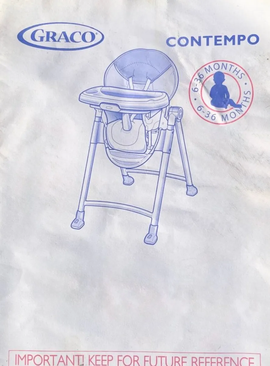 Graco Contempo High Chair - €30. - Image 3