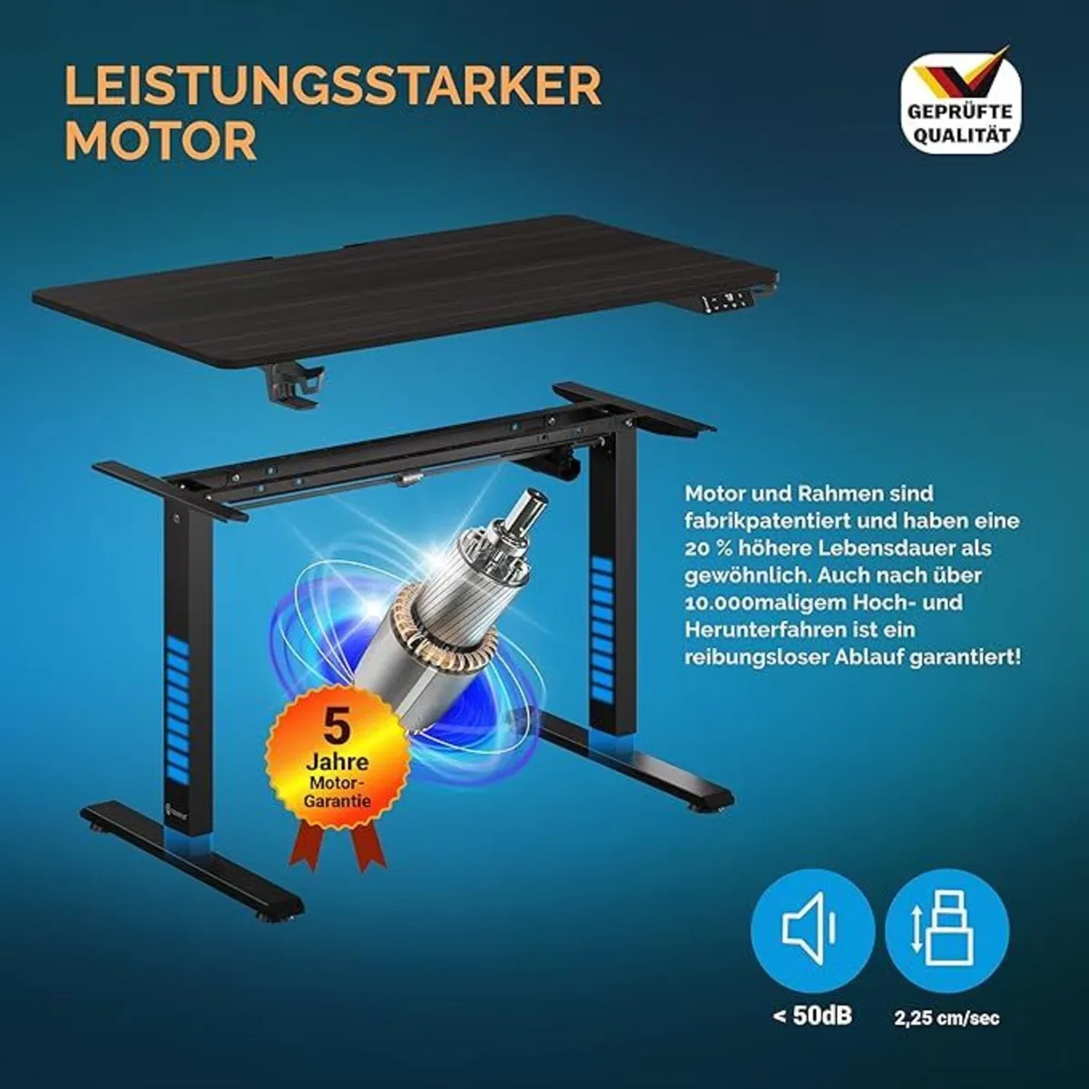 Electric Desk 110cm x 60cm - Image 2