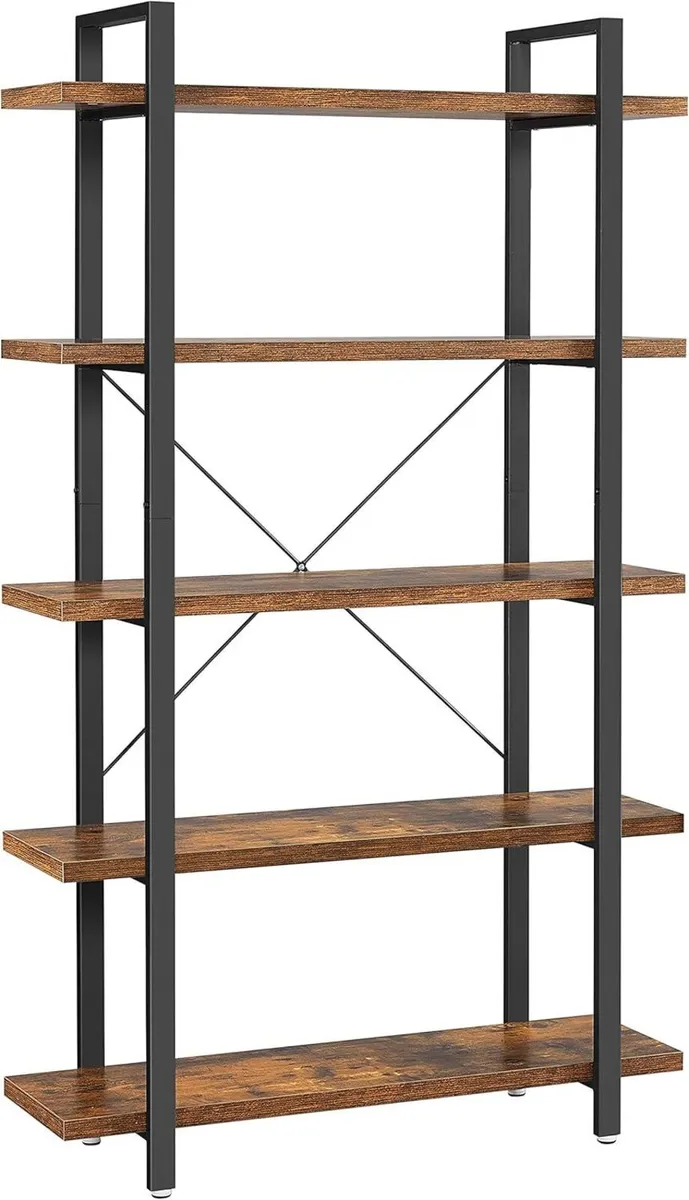 Bookcase Stable Standing Shelf with 5 Shelf Levels - Image 3