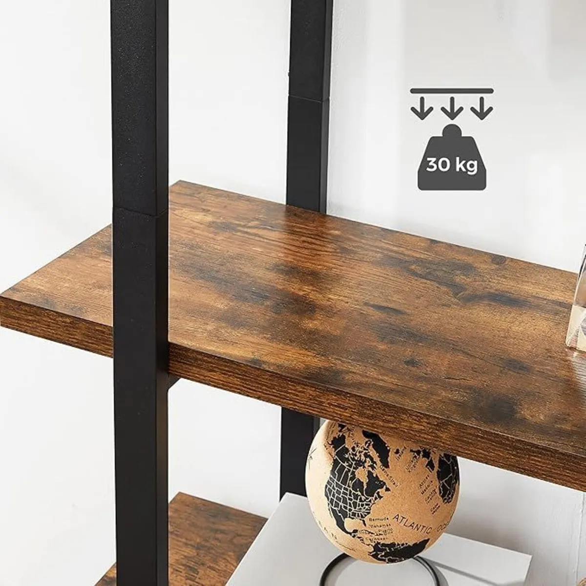 Bookcase Stable Standing Shelf with 5 Shelf Levels - Image 4