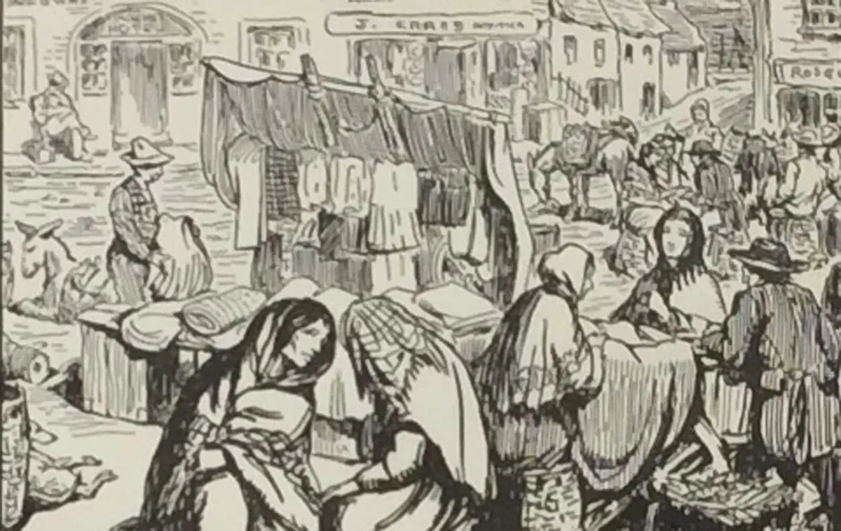Jack B Yeats A June Fair Antique Print 1912 - Image 1