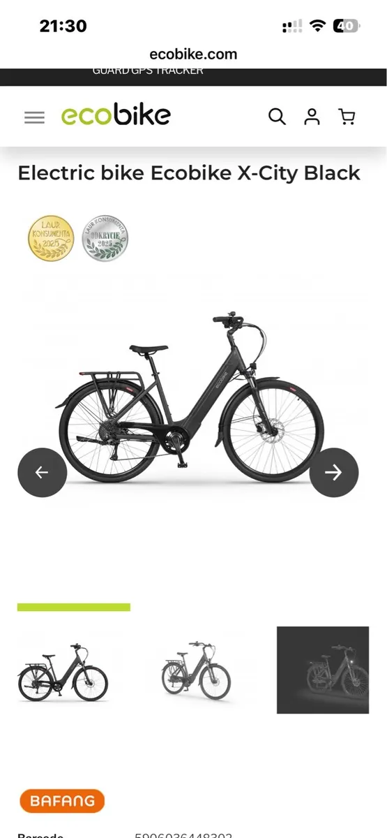 Unisex Ecobike Electric bike made in Europe - Image 1