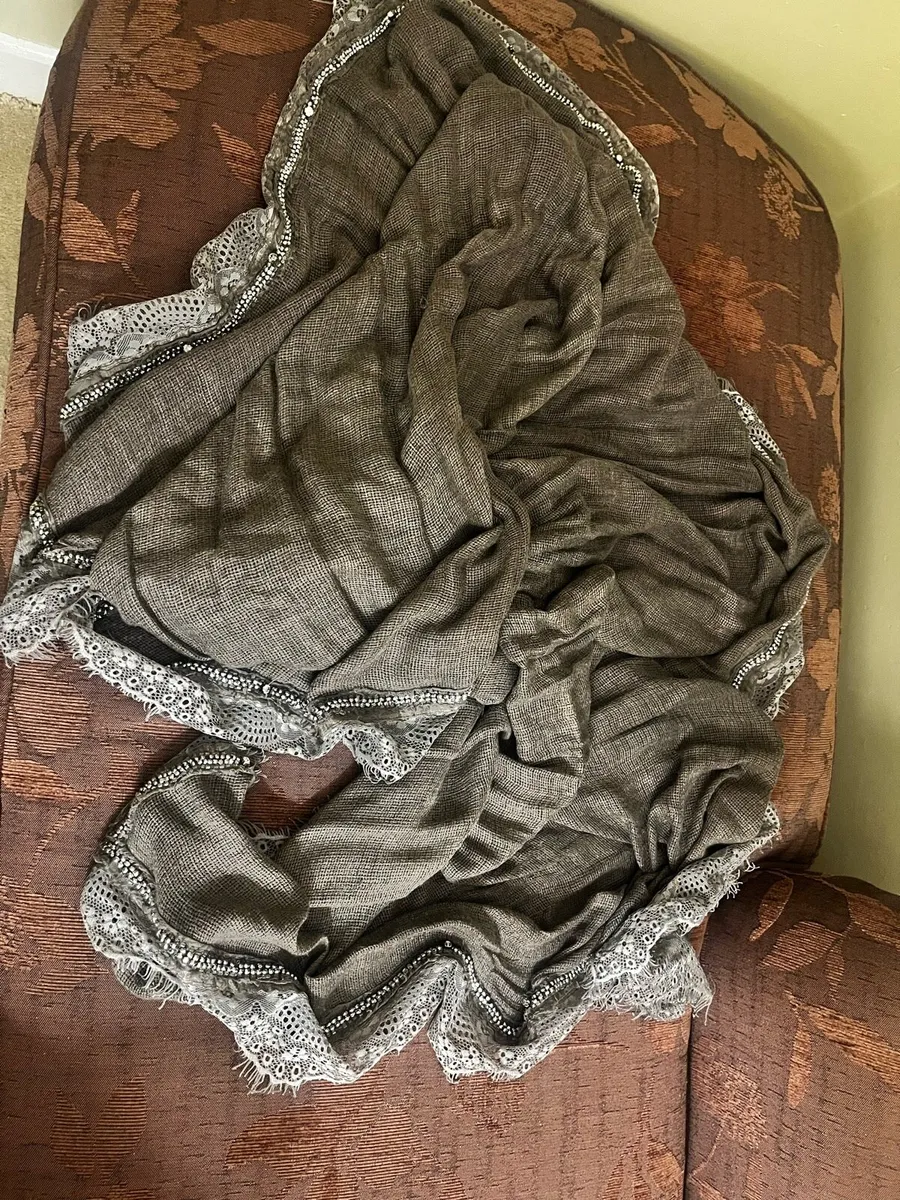 Vintage Taupe large wrap - Image 1