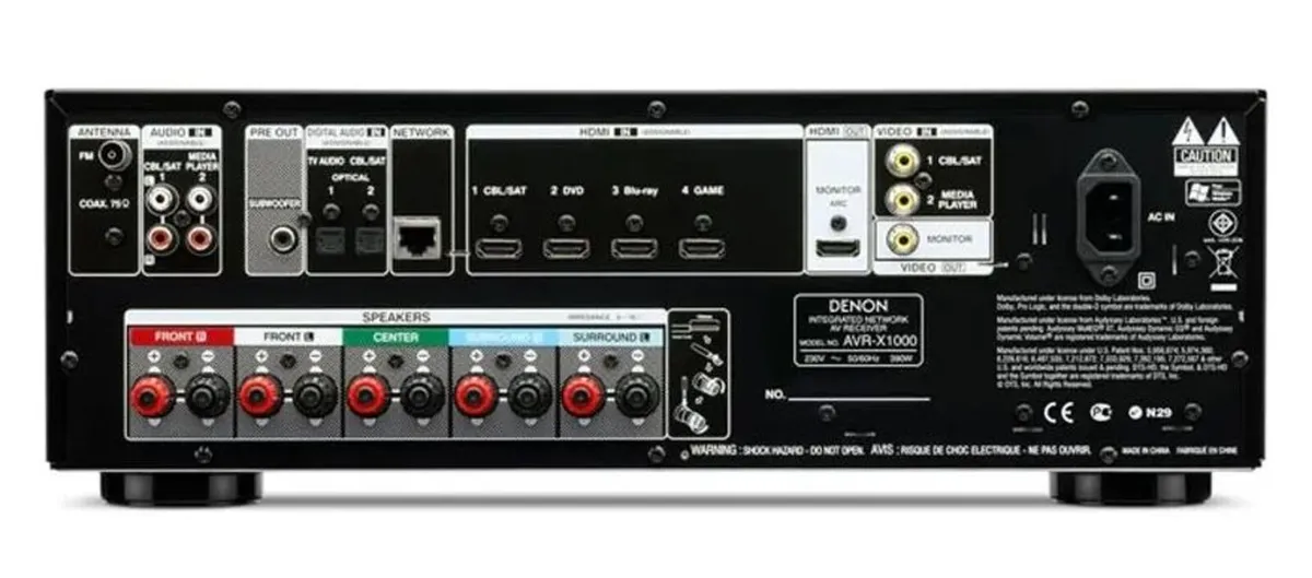 Denon AVR-X1000 surround network AV receiver - Image 4