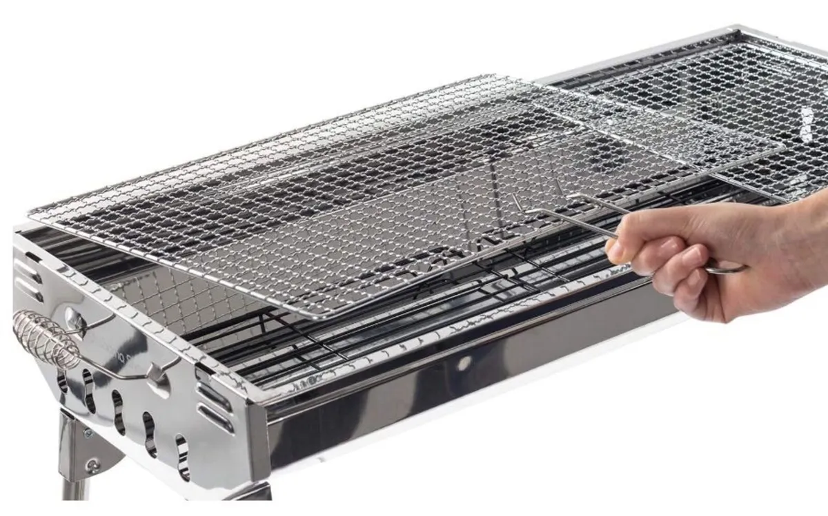 BBQ Folding Charcoal Grill for Camping - Image 2