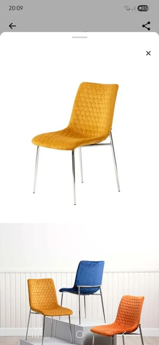 Set of 4 dining chairs - Image 1