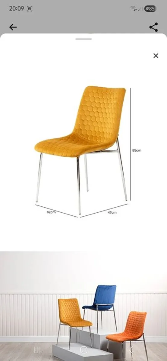 Set of 4 dining chairs - Image 2