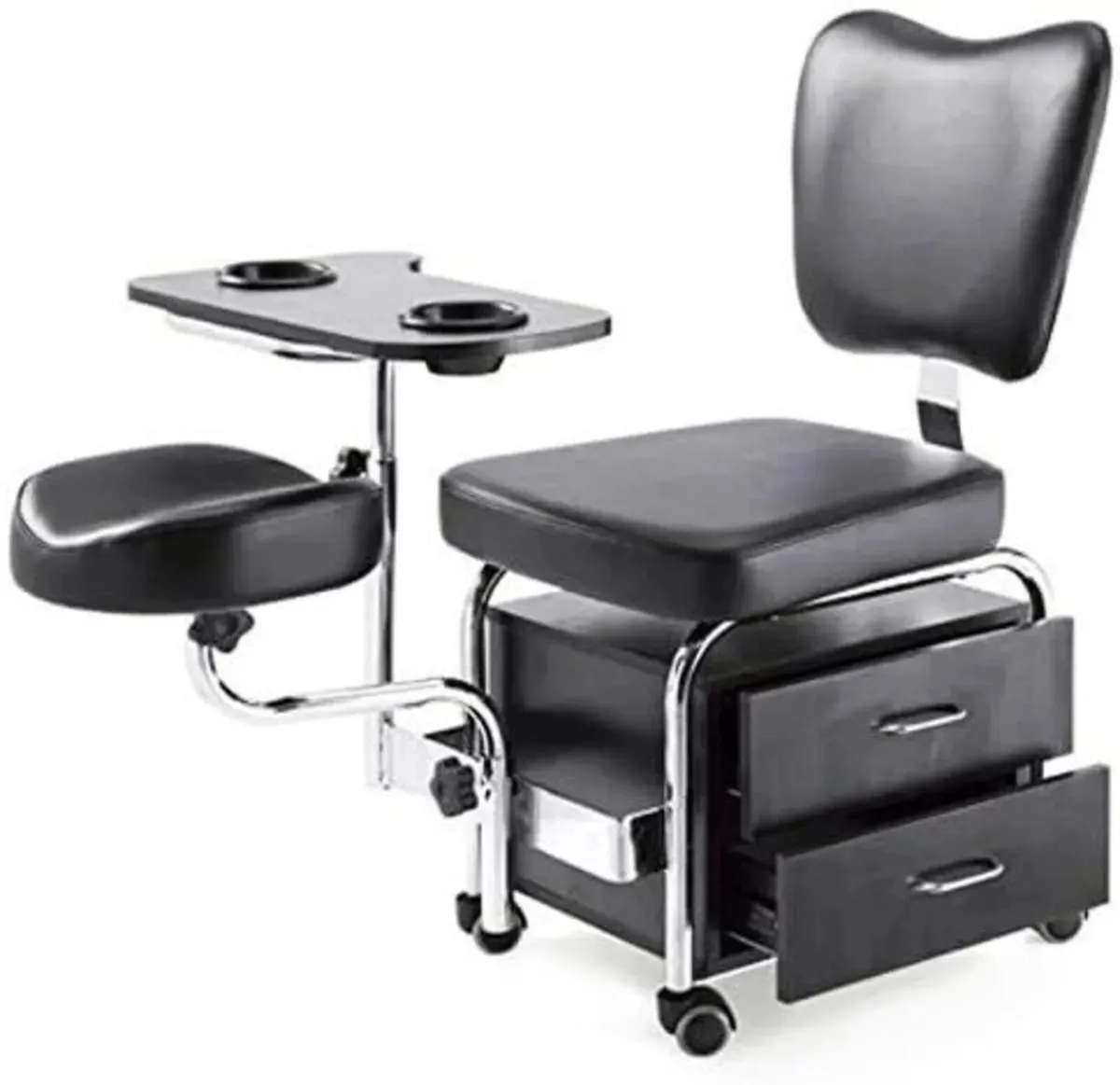 Manicure Pedicure Nail Station Chair Desk Stool - Image 2