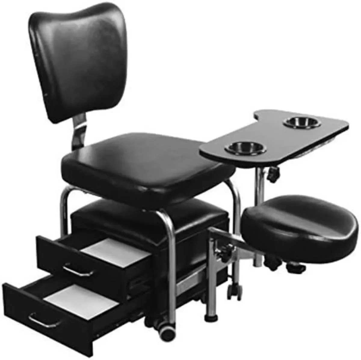Manicure Pedicure Nail Station Chair Desk Stool - Image 1