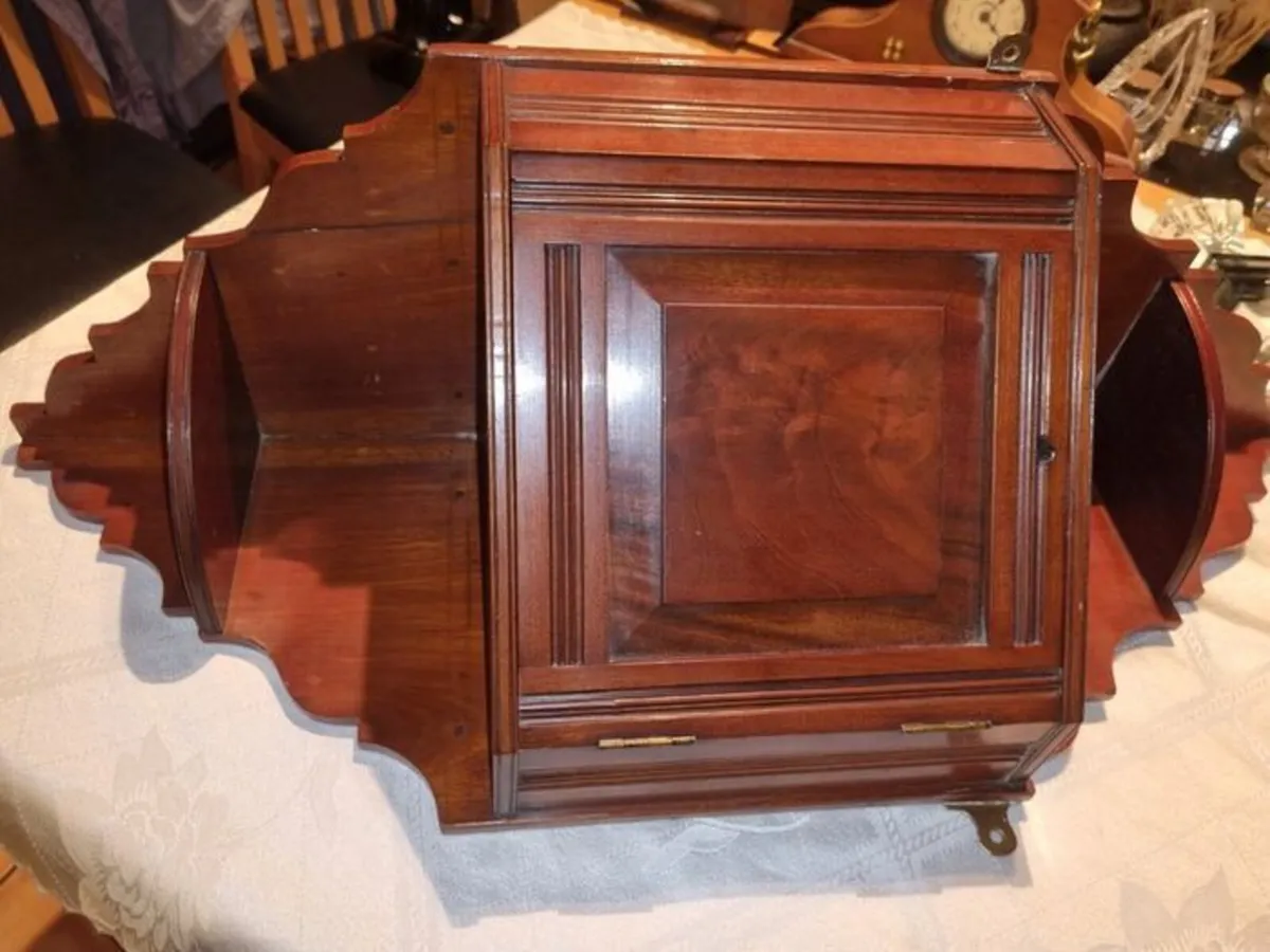Vintage corner wall cabinet - Image 4